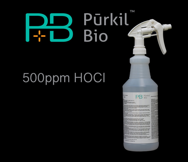 Pūrkil Bio™ Neutral HOCl Disinfectant             500 ppm approved Disinfectant  - Case of 6(Ships to CANADA ONLY). PROFESSIONAL DISCOUNT AVAILABLE  login and click to view